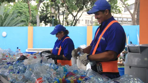 Recicladores de botellas plásticas